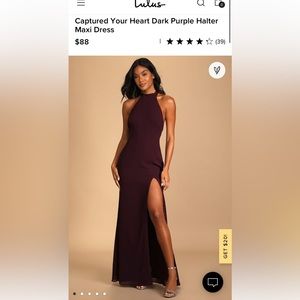 XS Backless halter dress. Brand new with tags, never work.